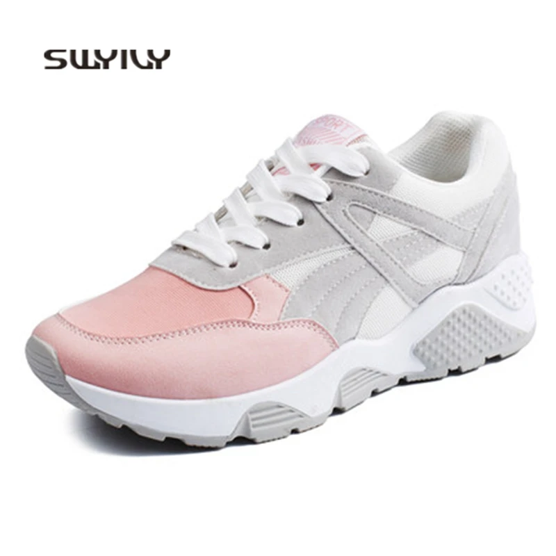 

SWYIVY Women's Sneakers Multi-style Super Light Running Shoes 2018 Spring And Autumn Breathable Female Sport Shoes Jogging Shoes