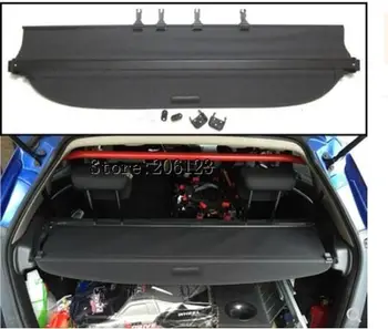 

Car Rear Trunk Security Shield Cargo Cover For Honda FIT JAZZ 2014.2015.2016.2017 High Qualit Black Beige Auto Accessories