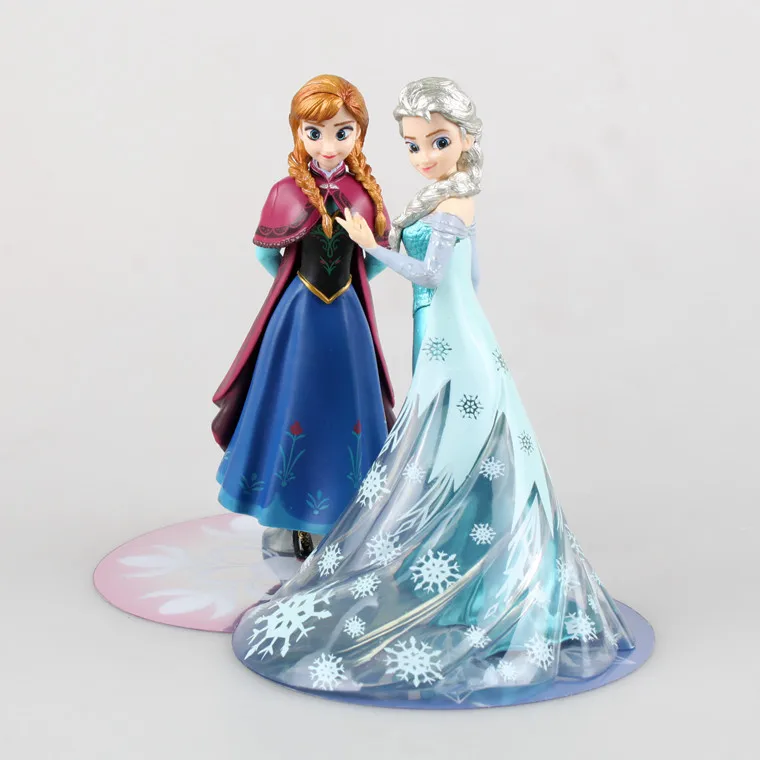Disney frozen 14.5cm Queen Elsa Anna action figure Model Anime Doll Decoration PVC Collection Figurine Toys model for children