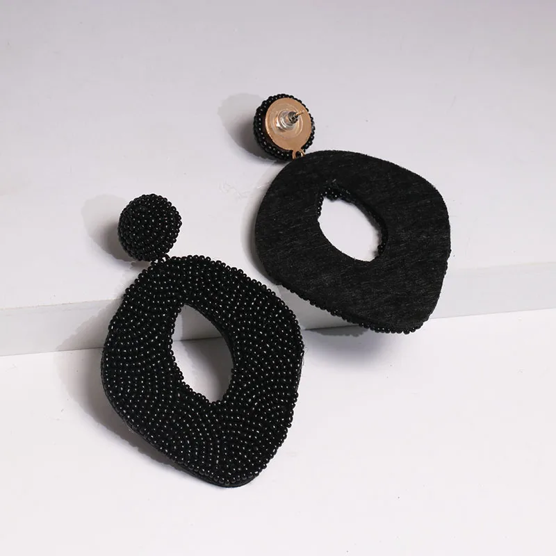 

JUJIA Summer Beads Earrings for Women Bohemia Geometric Earrings ZA Drop Earrings Festival Party Gifts Jewellery Wholesale
