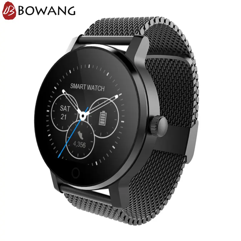 Men Hybrid Smart Watch Stainless Steel Smartwatch BOWANG