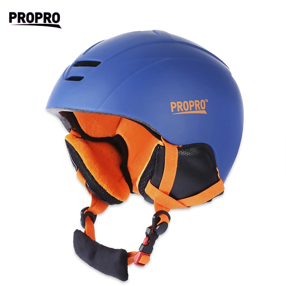 

All-in-one Skiing Helmet with Inner Adjustable Buckle Liner Cushion Layer Sports Safety Skiing Helmets ABS Plastic