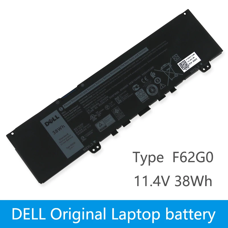 Оригинальный аккумулятор для ноутбука DELL Inspiron 13 5370 7370 7373 Vostro RPJC3 F62G0 11 4 в