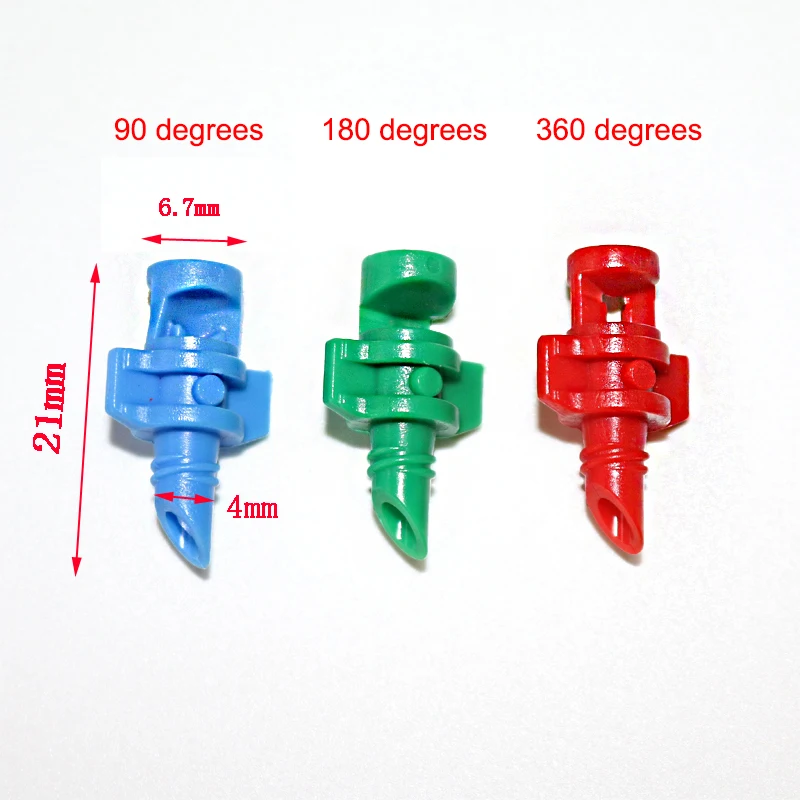 Садовый спринклер 90/180/360 Угол простая преломляющая насадка спринклер сельское хозяйство фруктовое орошение деревьев распылитель тумана 500 шт