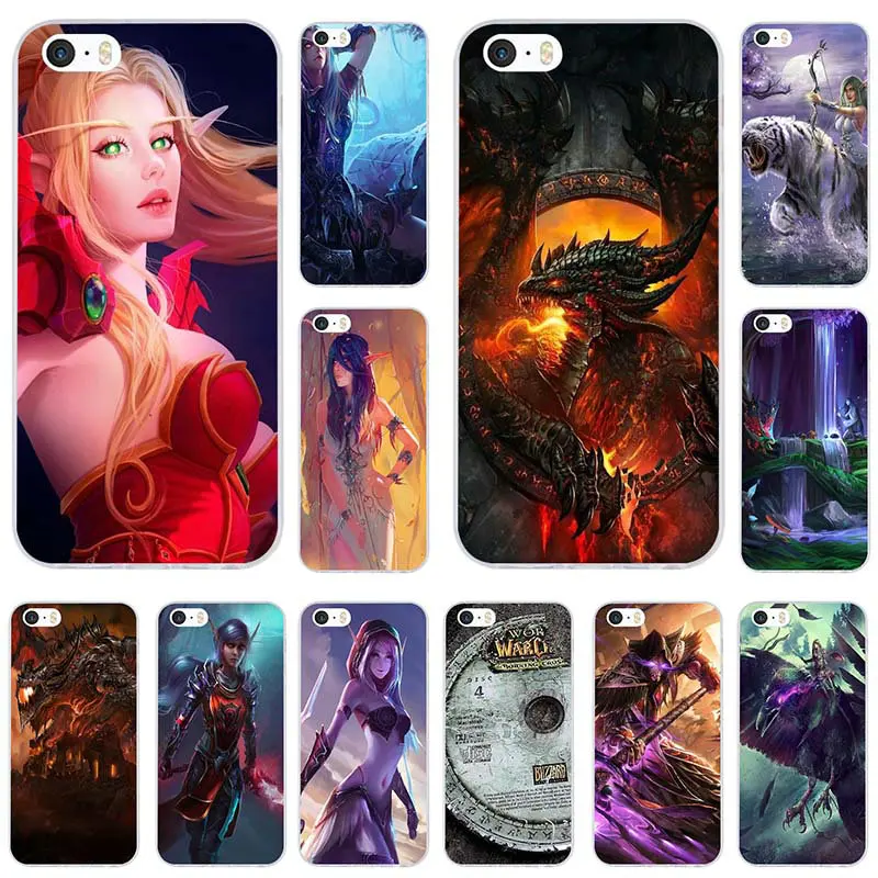 Кровавый эльф World Of Warcrafts Мягкие TPU Чехлы для мобильных телефонов Apple iPhone 8 7 6 S Plus X XR