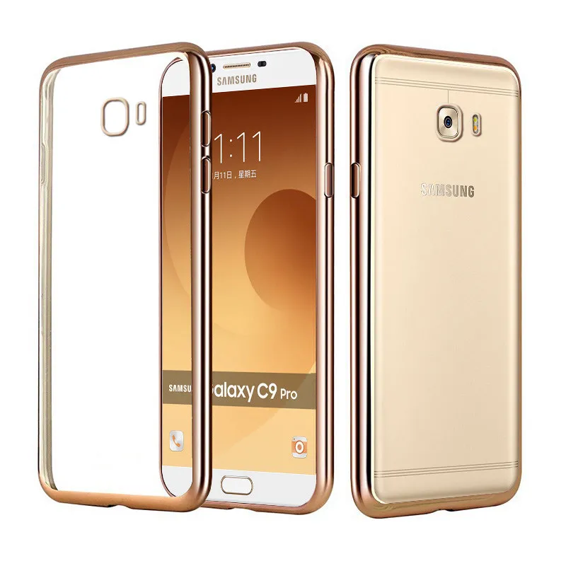 

Transparent Soft Plating Phone Case Cover For SAMSUNG GALAXY Note 9 S8 S9 A5 A7 J4 J6 J3 J5 2016 J7 Prime 2017 A8 A6 Plus 2018