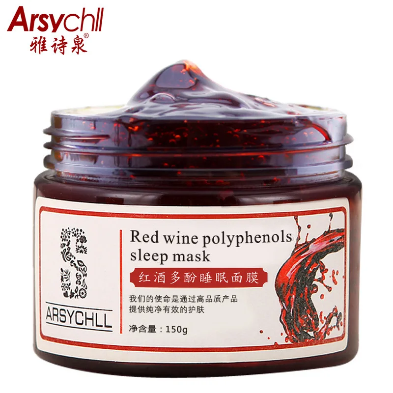 Red Wine Polyphenols Face Mask Whitening Moisturizing Anti Aging Acne