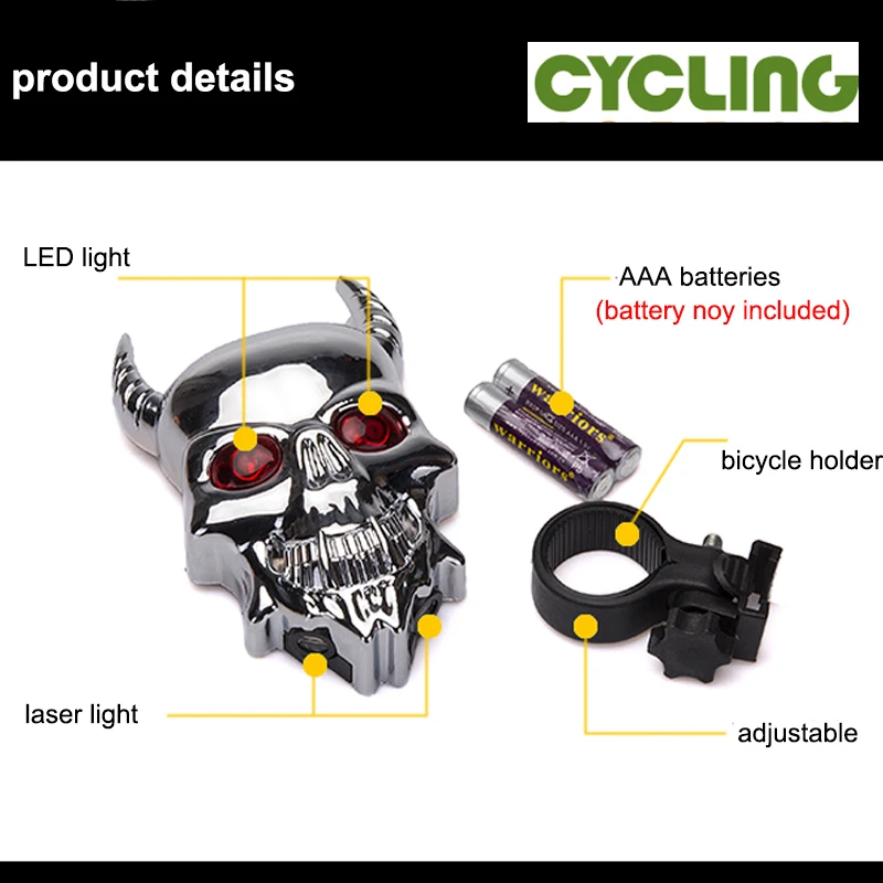 Perfect Hot Sale Bicycle Tail light Safety Warning Light 2 LED Seven Modes +2 Laser Two Modes Night Mountain Bike Rear Light  Lamp 2