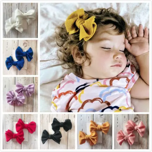 5//10Pcs Sweet Baby Newborn Infant Kids Girls Bows Bowknots Hair Clips Hairpins