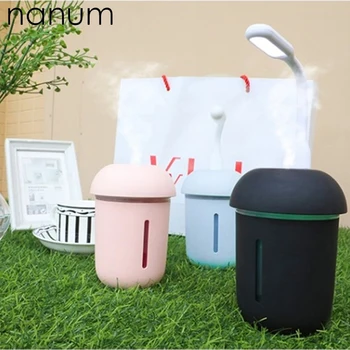 

3 in 1 Aroma Essential Oil Diffuser Ultrasonic Mushroom Humidifier Air Purifier LED Night Light USB Fan Car air freshener