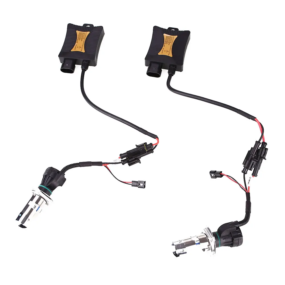 

1 Set H4 HID Xenon Ballast Car Light Conversion Beam Bulb Kit 55W 8000K Durable