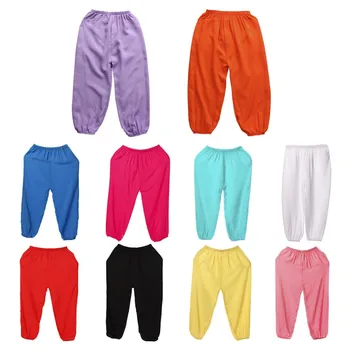 

10 Colors Children Boys Girls Trousers Spring Summer Unisex Kids Lantern Harem Pants Full Cotton Full Length Toddler Newest