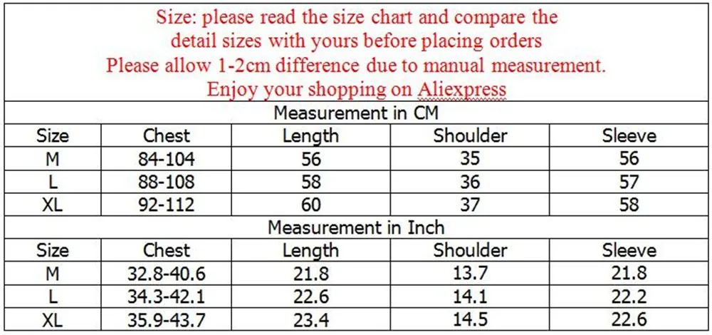 SIZE INFORMATION