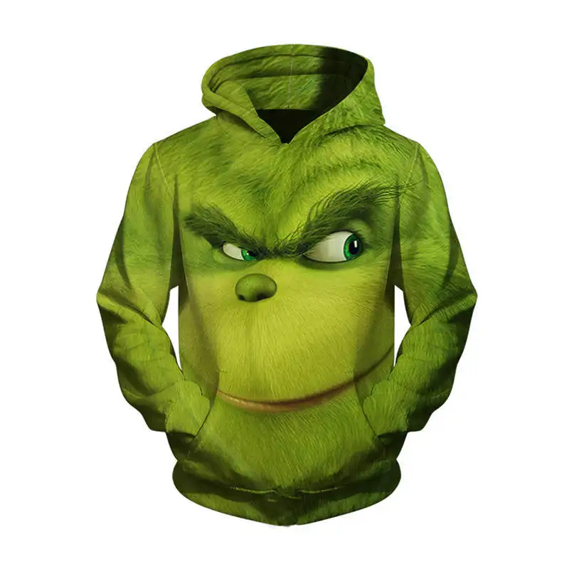 GRINCH полное лицо|Толстовки и свитшоты| |