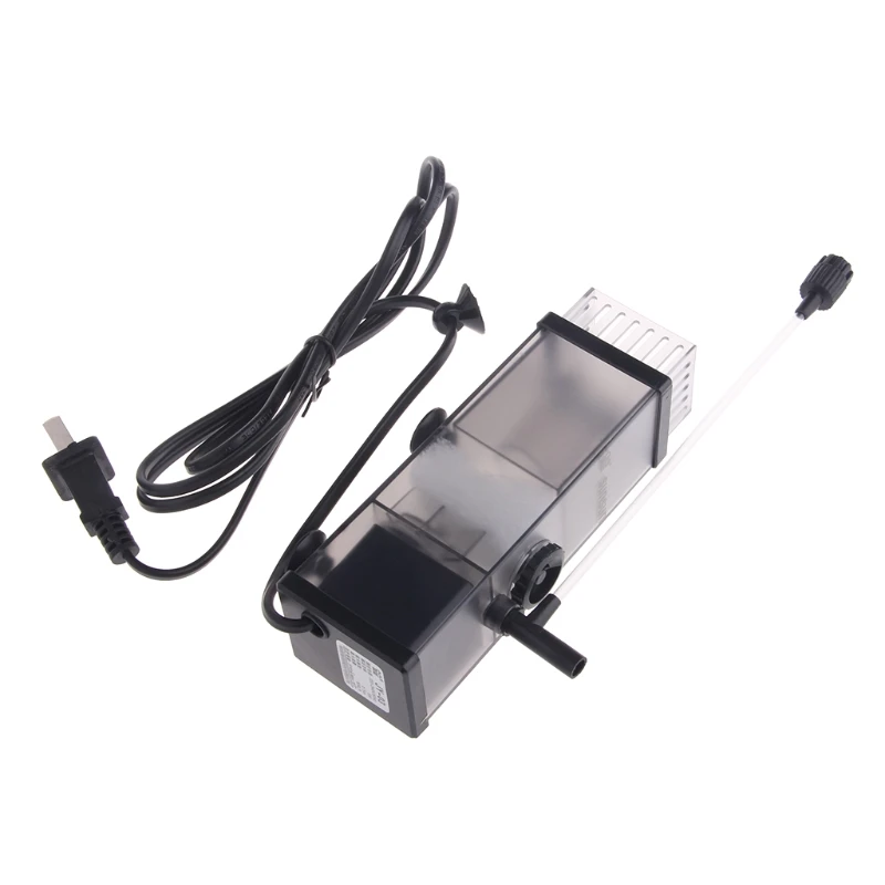 

5W Oil Film Remover Water Protein Surface Skimmer Filter For Fish Tank Aquarium