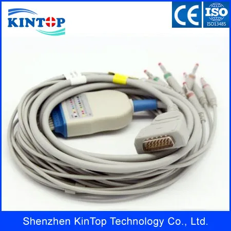 Совместимый Новый свинцовый кабель GE Marquette 10 для ЭКГ MAC400 MAC500 MAC1000 EKG ECG Cable