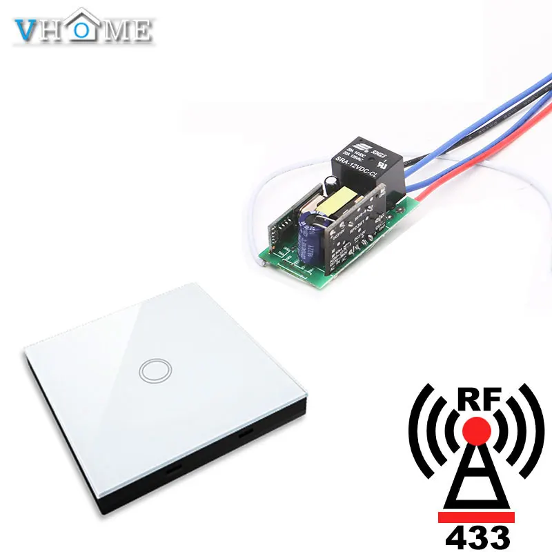 Умный беспроводной пульт дистанционного управления RF 433Mhz AC 80 V 230 обучающий код