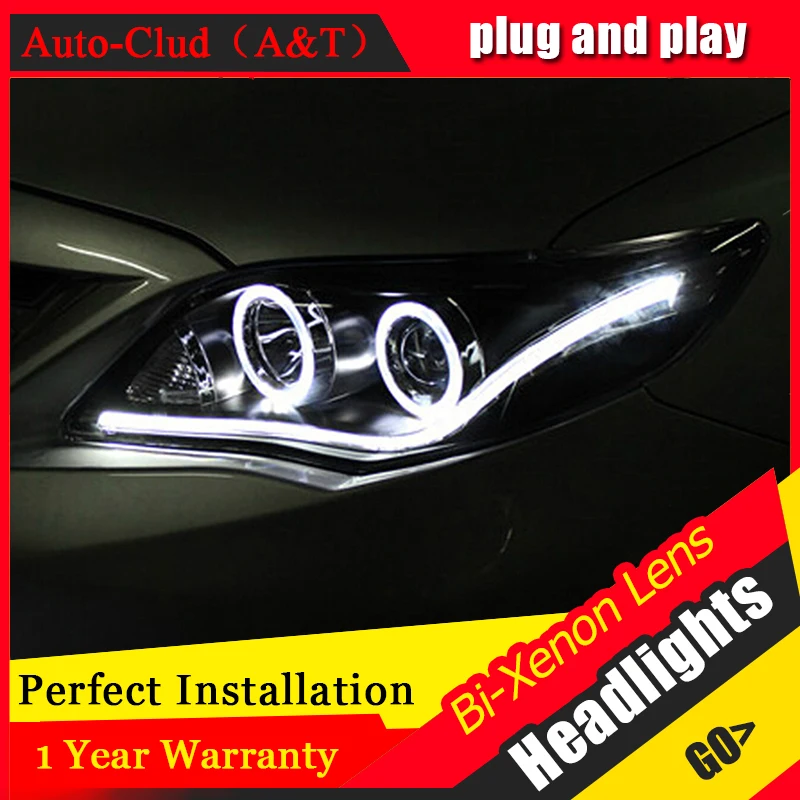Auto Clud Style LED Head Lamp for Toyota Corolla led headlights 2011 Altis angel eye led