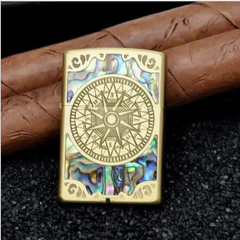 

Zorro, brass kerosene, windbreaker, personality, creative compass,oil lighter