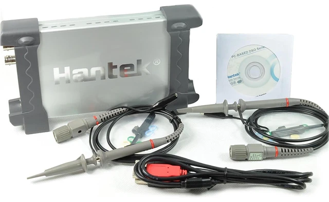 Best Price Hantek 6022BL PC USB Oscilloscope 2 Digital Channels 20MHz Bandwidth 48MSa/s Sample Rate 16 Channels Logic Analyzer  free ship