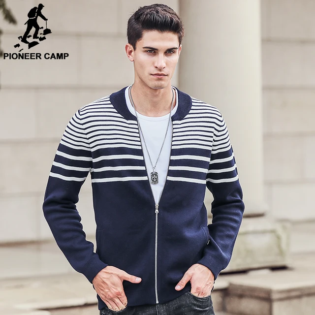 Pioneer Camp Autumn Winter Cardigan Sweater Men 2017 brand