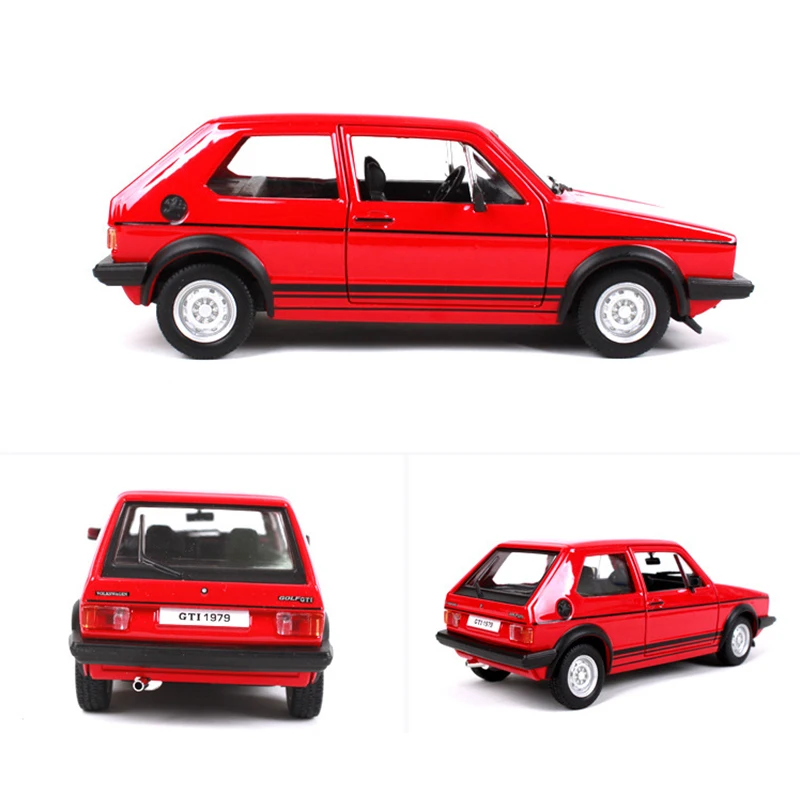 Высокая симуляция 1979 MK2 Golf GTI 1:24 модель автомобилей сплав оттягивание автомобиля копия авторизованные литые игрушечные модели дети V065