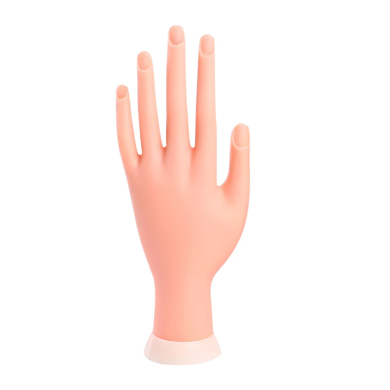 Гибкая модель протезированной руки силиконовый дизайн ногтей тренировочный дисплей персональный салон маникюр практичные инструменты