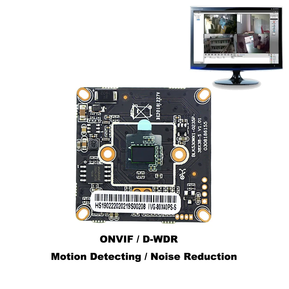 IP камера PoE 4 0 МП модуль камеры наблюдения стандартная сетевая ONVIF H.265AI