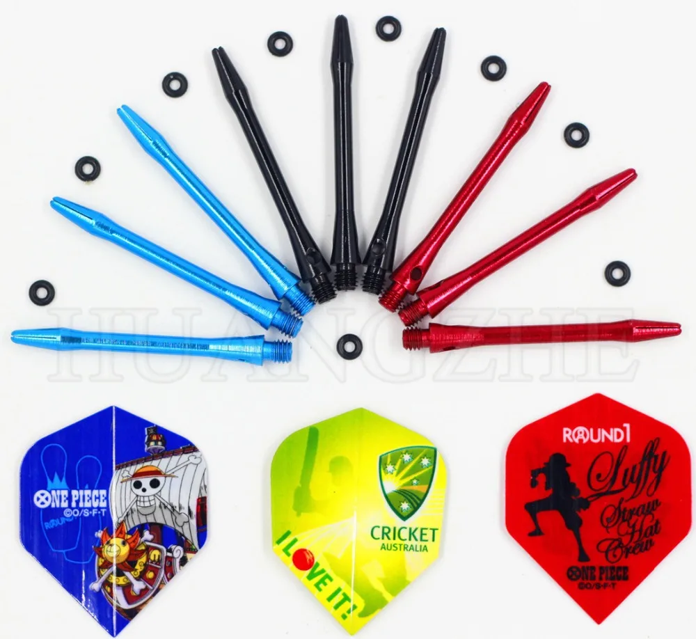 Free shipping 3 sets of Aluminum Dart Shafts Alloy Stems Medium Alu