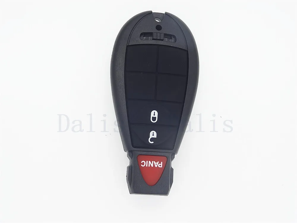 

3 button Replacement car Key Shell Blank case for Chrysler Jeep Commander Grand Chero Smart Remote Key Fob 1pc with smart key