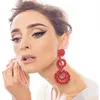 Pendientes de seda con cuentas para mujer, aretes largos populares barrocas, cuentas de cristal facetadas, joyería con estilo, pieza de regalo de Navidad ► Foto 2/6