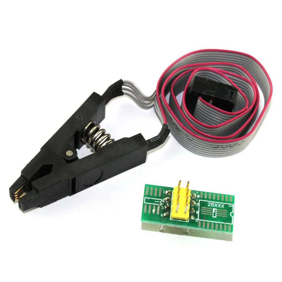 

SOIC8 SOP8 DIP8 Flash Chip IC Clips Socket Adapter BIOS 24 25 93 Programmer On USB TL866CS TL866A EZP2010 Adapters