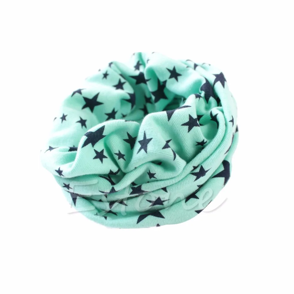 1 шт. детский хлопковый шарф-кольцо со звездами |