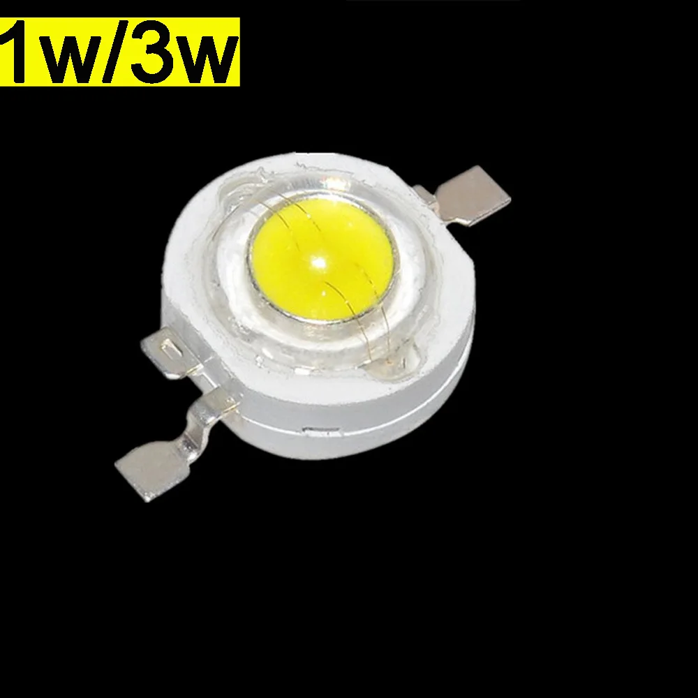 50PCS High Power LED Chips 1W 3W LED Lamps white /warm white 30mil