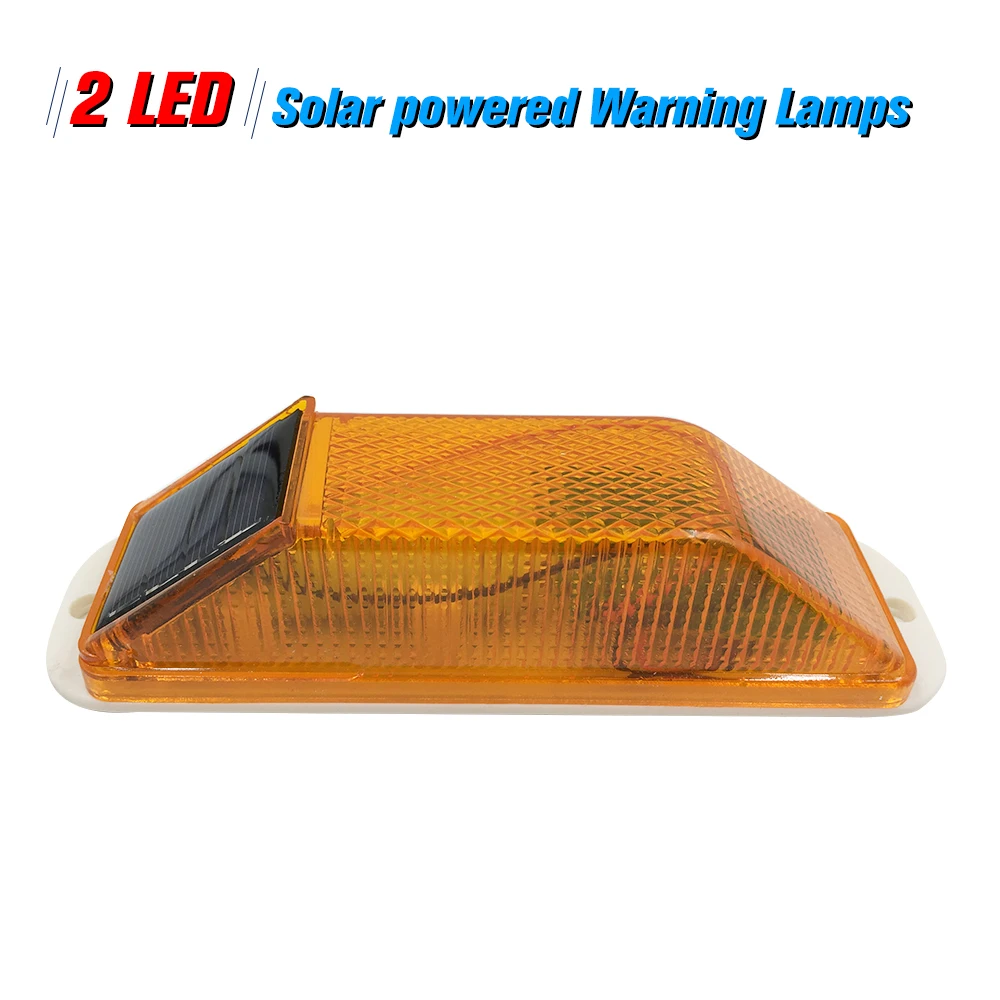 

Solar Warning Light Sensitive Strobe Flash Warning LED Caution Lamp Mounted Outdoor on Balusters of Driveways