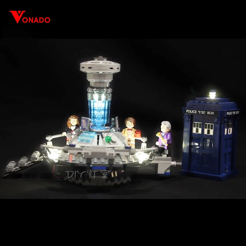 Светодиодный светильник для Lego 21304 строительные блоки Creator City Dr. Who путешествие во