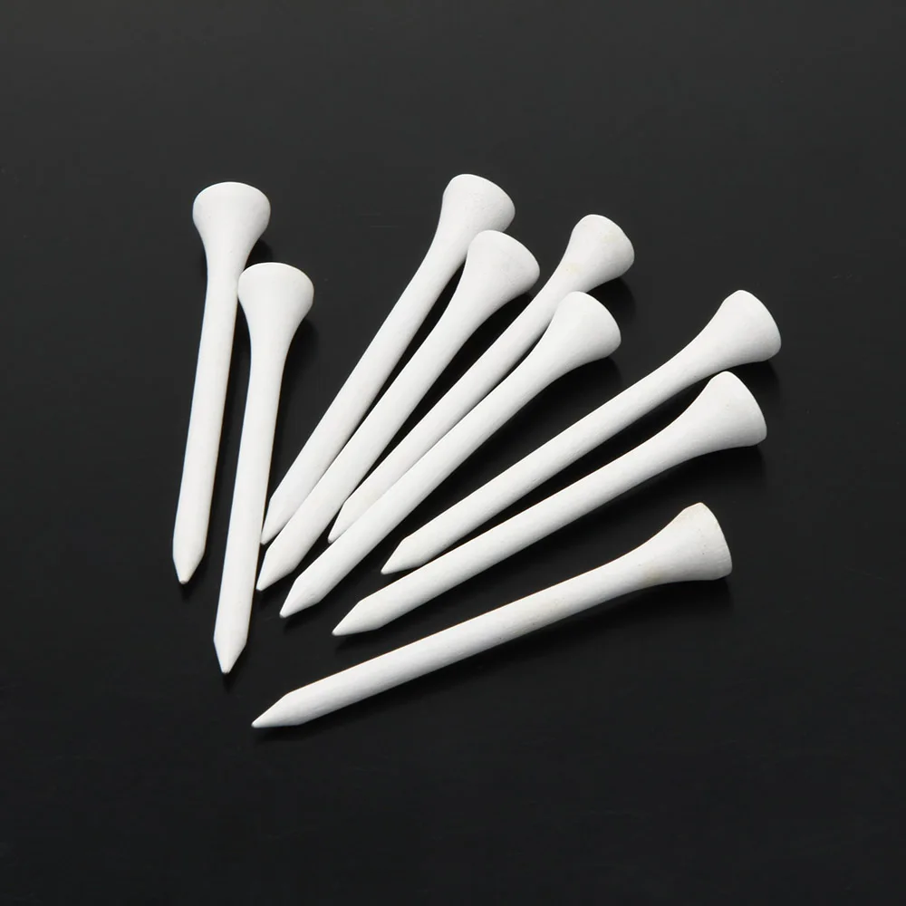 

100pcs 70mm Aerodynamically Designed Low-resistance Tip Wood Golf Tee
