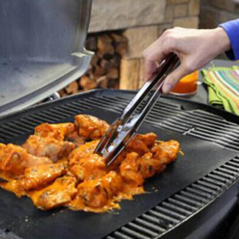 2-Pack Non-Stick BBQ Grill Mats - Reusable Cooking Mats For Gas, Charcoal & Electric Grills