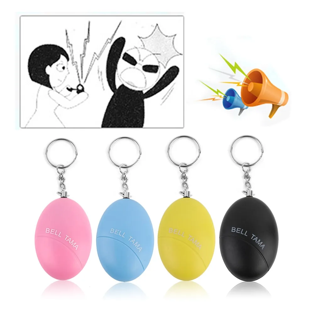 

Women Lady Anti-Theft Device Portable Keychain Design Handbag Decoration Egg Shape Anti-Theft Alarm Tool High Quality NEW