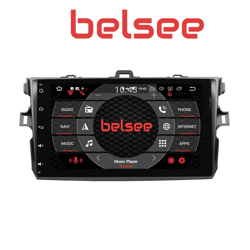 Belsee 9&quot Screen Android 10 Auto Head Unit Stereo CarPlay Navi Multimedia Radio for Toyota Corolla 2006 2007 2008 2009 2010 2011 |