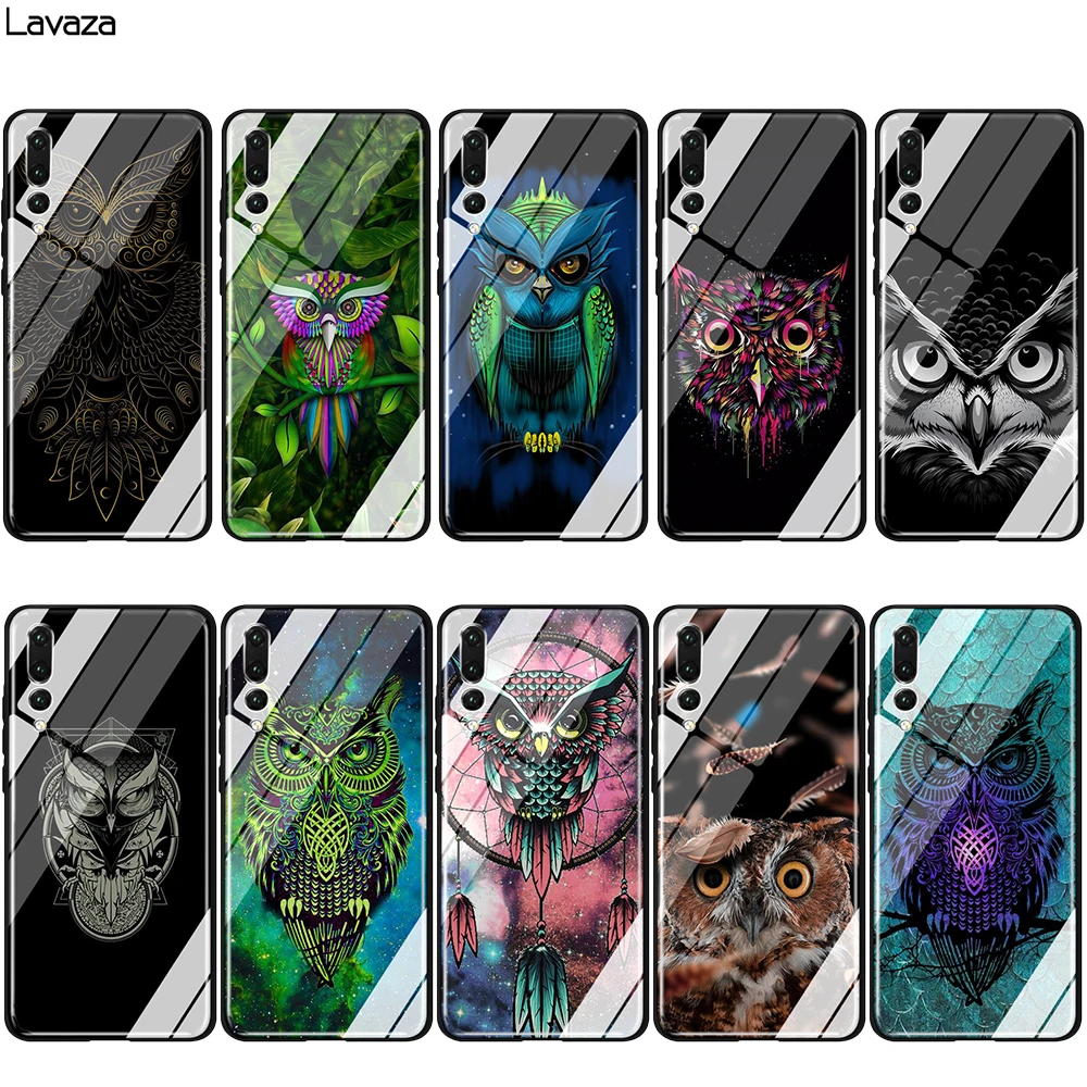 Lavaza Cute Owl Hearts Lover Christmas Tempered glass TPU Case for Honor 7A 8X 9 10 Lite Pro | Мобильные телефоны и