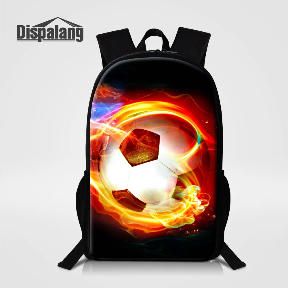 

Dispalang Children Personality Soccers School Backpack For Teenage Boys Footballs Printed Bookbags For Middle Students Male Pack