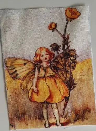 Милые девушки ручная окрашенная ткань для шитья кошельков "сделай сам" Домашний текстиль мультфильм хлопок ткань Декор стены лоскутное цветок фея - Цвет: 4
