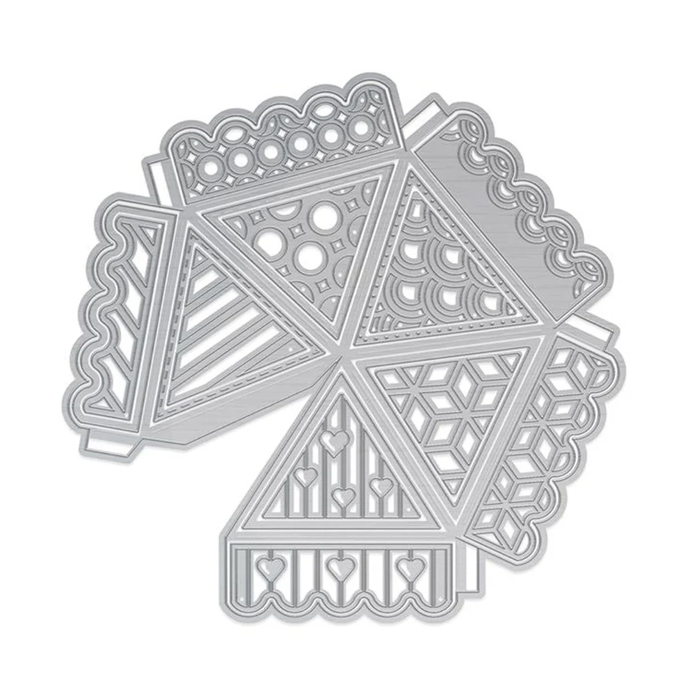 

Hemere 130X128mm Box Lid & Base Metal Cutting Dies Frame Background Craft Scrapbooking Album DIY Paper Greeting Card