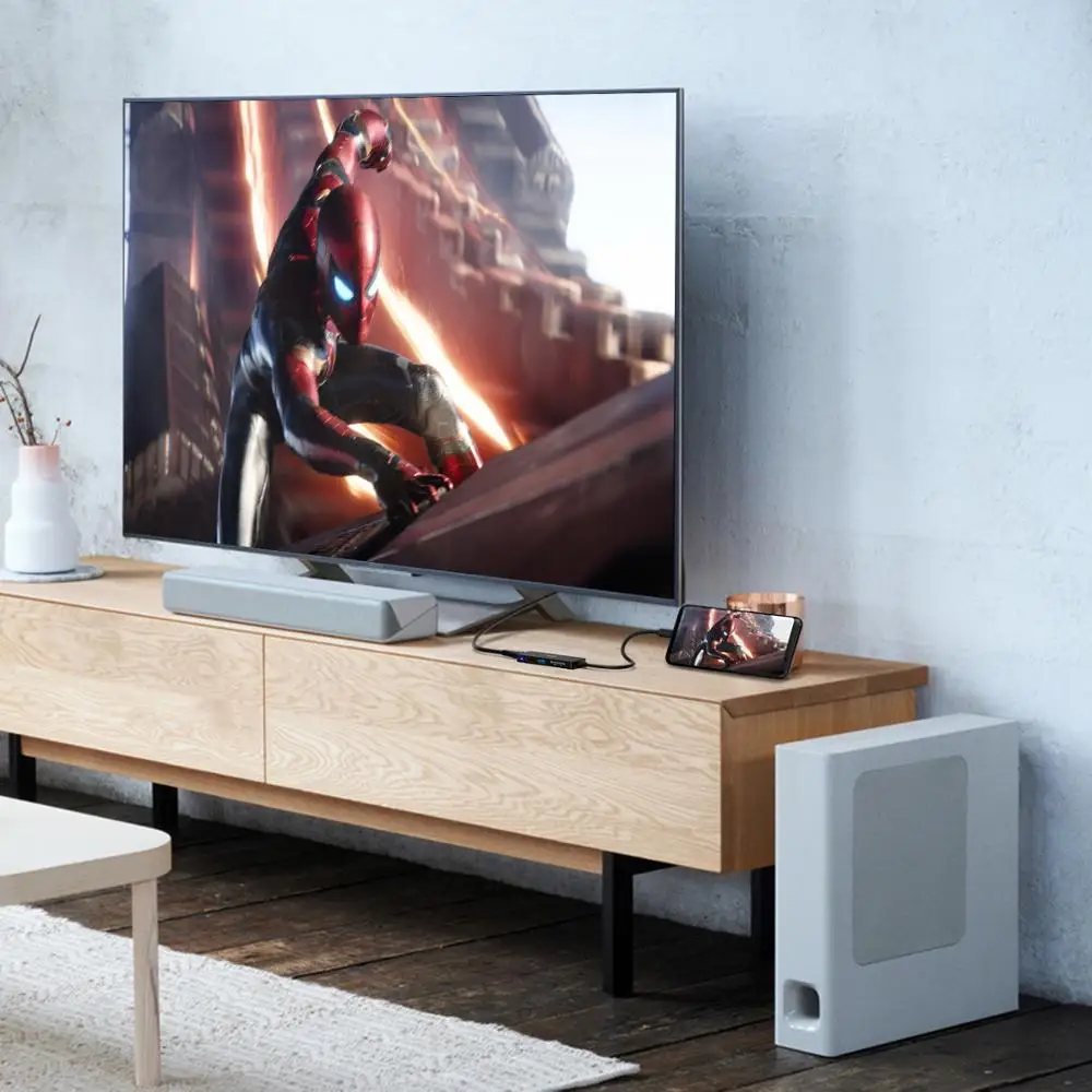 ICZI 4K USB C к HDMI USB 3,0 2,0 SD TF Порты адаптер Тип C к HDMI конвертер концентратор для ноутбука Macbook Pro samsung S9 S10