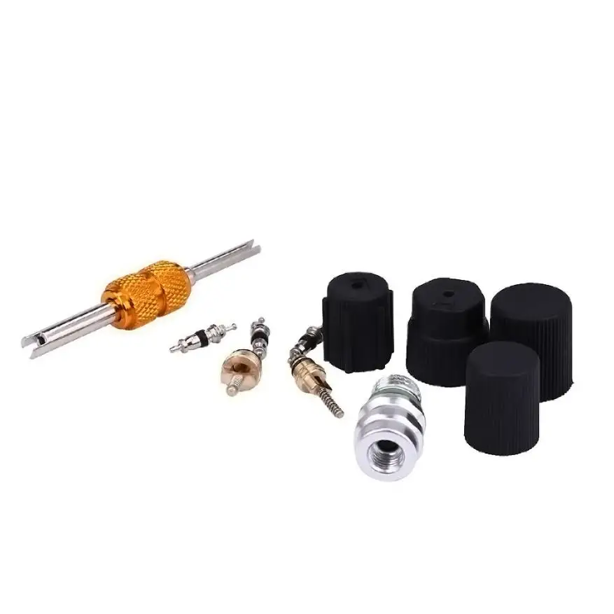 

CARPRIE AC System Cap & Valve Service Kit + Schrader Valve Core Remover - Installer Tool Aug13 Drop ShipA17