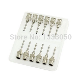 

12 Pcs Stainless Steel 1 2mm Inner Dia 15ga Dispenser Needles Tips
