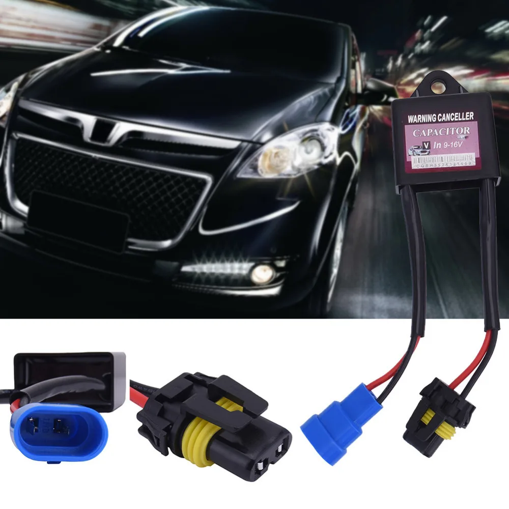 

2pcs New Warning Decoder Canceller Resistor Error Capacitors Code Free Canbus Wiring Harness For Xenon HID Light