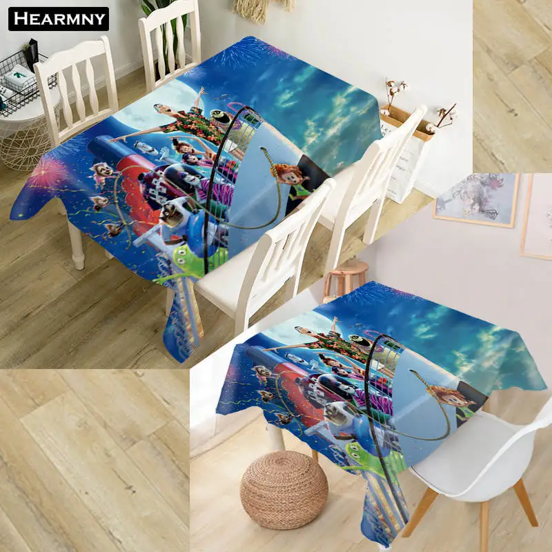 Custom Hotel Transylvania Tablecloth Kitchen Dining Table Decorations Home Rectangular Party Table Covers Office Plain More Size