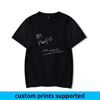 

RM mono Kpop Printed Summer t shirt Women/Men Short Sleeve Fashion Casual Tshirts 2018 Hot Sale Streetwear Tee Shirt Custom
